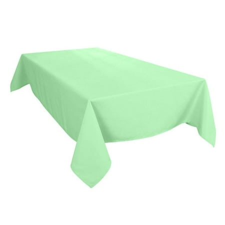 The Great American Store Premium Collection Rectangle Tablecloth 100% Authentic Cotton Table Cover (70 x 108) Solid Sea Glass - Best for Parties, Wedding, Buffet Table & More, Stain & Fade