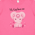 thumbnail image 4 of Inktastic Aditi My Gigi Loves Me Pink Elephant Beautiful Girls Baby T-Shirt, 4 of 5