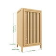 thumbnail image 4 of Miekor Furniture Bathroom Bamboo Storage Cabinet, Freestanding Floor Cabinet with Door and Shelf for Bathroom, Living Room, Bedroom, Hallway, Kitchen 87087, 4 of 8