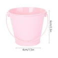 thumbnail image 2 of HAMPPLIES 5Pcs Pink Tinplate Flower Bucket for Wedding Florist Buckets, 2 of 8
