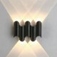 thumbnail image 5 of Aplique de pared para exteriores minimalista y creativo, LED, impermeable, para interiores, galería, balcón, luz de pared luminosa hacia arriba y hacia abajo, 5 of 5