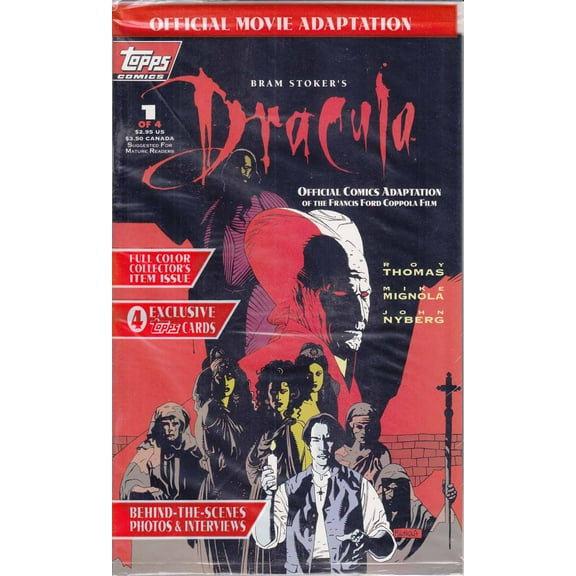 Dracula (Bram Stoker's ) #1 (with card) VF ; Topps Comic Book