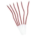 thumbnail image 2 of Spiral Birthday Cake Candles Red Color, Long Thin Wedding Party Decoration, Curve Shape Candle Set for Dessert Display, 2 of 5