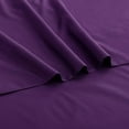 thumbnail image 3 of 400 Thread Count 3 Piece Flat Sheet ( 1 Flat Sheet + 2- Pillow cover ) 100% Egyptian Cotton Color Purple Solid Size Twin XL, 3 of 4