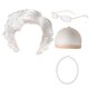 thumbnail image 2 of Peluca de abuela de Halloween con gafas, versátil, para disfraz de abuela mayor, decoración para fiestas, espectáculos de anime, juegos de rol Blanco, 2 of 10
