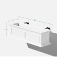 thumbnail image 4 of Veradek Brixton Railing Window Box 36" Plastic Planter 2-Pack White, 4 of 14