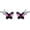 Purple two Butterfly, variant on Sterling Silver Infinity Butterfly Earrings Embellished with Crystals from Austria, Hypoallergenic Stud Earrings, Anniversary Birthday Butterfly Jewelry Gifts for Women