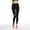 Black, variant on Women's High Waist Leggings Fashionable Solid Color Perforated Oversized Breathable Trousers Casual Workout Sports Yoga Pants Black M