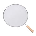 thumbnail image 1 of Stainless Steel Splatter Screen with Fine Mesh Wooden Grip Handle Kitchen Accessories for Frying Pan Wok Grease and Oil Cooking Splashes(11.4''), 1 of 7