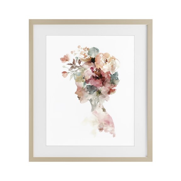 Stupell Industries Modern Crowned in Nature Silhouette Birch Framed Print Under Glass, 13 x 16, by Svetlana Aleynikova