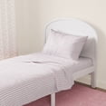 thumbnail image 2 of Mainstays Kids 100% Cotton Percale Bed Sheet Set, Twin, Light Pink Stripe, 3 Pieces, 2 of 7