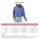 thumbnail image 5 of Suéter corto para mujer, tejido por cable, cuello alto, suéter holgado, suéter para otoño invierno, azul M, 5 of 5