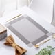 thumbnail image 1 of Manteles Individuales para 6 Sillas, Tapete de Mesa Antideslizante, Resistente al Calor, Fácil de Limpiar, Lavable, Práctico y Decorativo para el Hogar, Restaurante, Hotel etc. (Plateado-6), 1 of 5