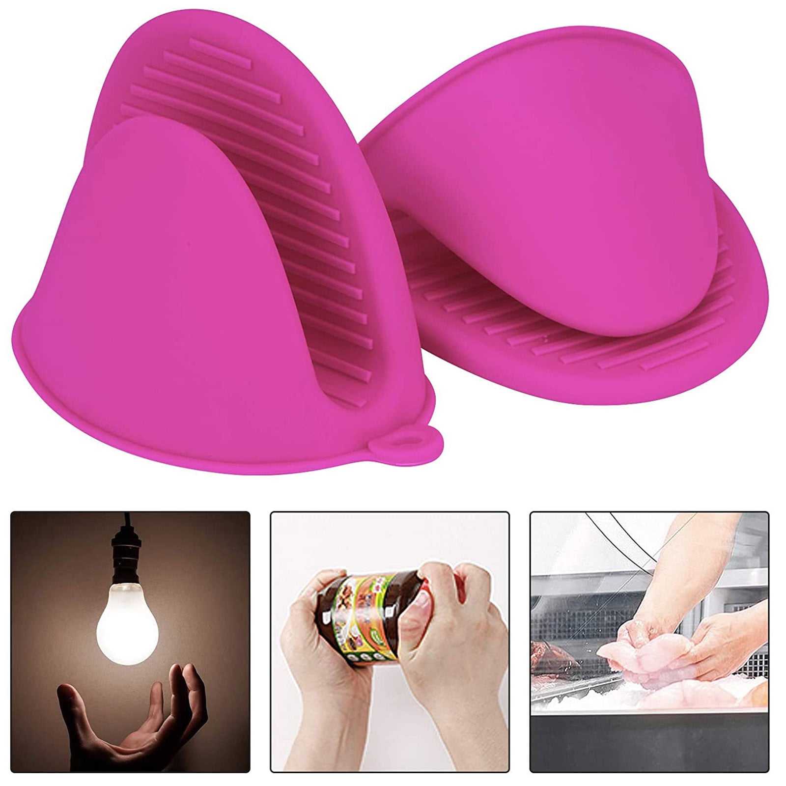 Kitchen Silica Microwave Oven Insulation Gloves Silicone Oven Insulated Gloves