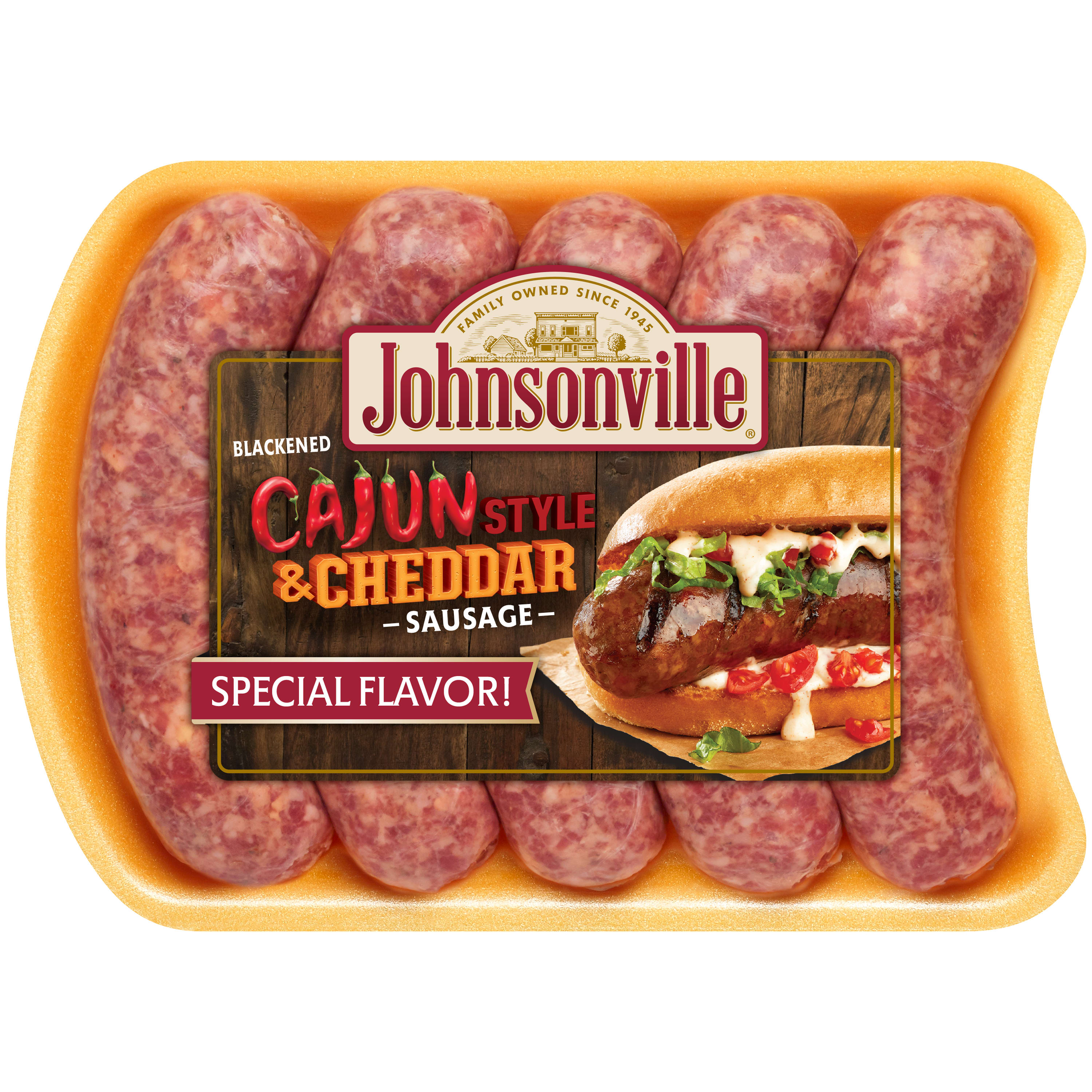 Johnsonville Uncooked Blackened Cajun Style & Cheddar Cheese Pork