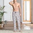 thumbnail image 2 of Logiee Lighthouse And Beacon Print Pajama Pants for Men,Men’s Pajama Bottoms,Mens PJ Pants with Pockets & Button Fly-XX-Large, 2 of 6