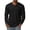 Black, variant on GrmtClth Mens Long Sleeve Shirts Casual V-Neck Breathable Top Solid Color Soft T-Shirts Slim Fit Clothing Black 3XL