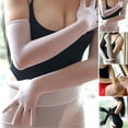 thumbnail image 2 of Sheer Seamless long Gloves affordable luxury Smooth pantyhose tights stockings, 2 of 5