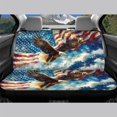 thumbnail image 3 of FUIALDOLG Watercolor Eagle Back Seat Covers with SUV Car, Dustproof Easy to Install Rear Bench Seat Cover(2 Piece), 3 of 7