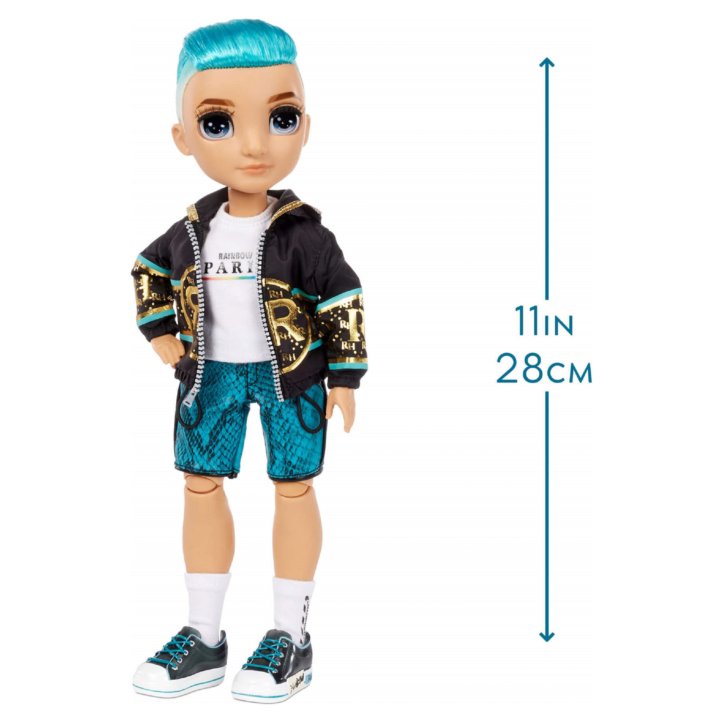 Rainbow High River Kendall – Teal Boy Fashion Doll with 2 Complete Mix & Match Outfits and Accessories, Toys for Kids 6-12 Years Old - image 5 of 7