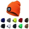 thumbnail image 3 of Viworld Unisex Beanie Hat with Light, USB Rechargeable LED Headlamp Beanie, Gifts for Dad Father Men Husband Warm Knitted Cap, 3 of 8