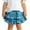 Blue, variant on WOYY Girls Tiered Ruffle Plaid Skort High Waisted Flared Mini Skirt, Sizes 12-24M