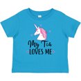 thumbnail image 3 of Inktastic My Tia Loves Me Unicorn Girls Baby T-Shirt, 3 of 5