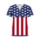 thumbnail image 4 of Fiudx Liquidación de Ahorros de Verano Top con Botones y Cuello Redondo con Estampado Del Día de La Independencia para Mujer, 4 of 5