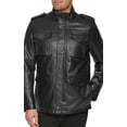 thumbnail image 5 of Levi's Mens Faux Leather Four Pocket Military Jacket Large Black - NWT 225, 5 of 6