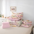 thumbnail image 6 of Castle Fairy Teens Spring Garden Twin Bedding Sets,Chic Flowers Bedding Comforter Set, 6 of 8