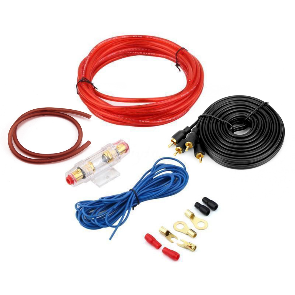 Buy Car Amplifier Wire Set 1500W 8GA Subwoofer AMP RCA