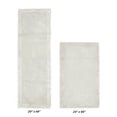 thumbnail image 2 of Better Trends 2 Piece Premium Bathroom Rug Set 100% Cotton Soft Tufted Reversible Bath Rug Water absorbent Bath Mat for Bathroom Shower and Tub Use, Edge Collection Ivory (24" x 40" | 20" x 60"), 2 of 5
