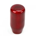 thumbnail image 1 of Perilla de palanca de cambios de coche Universal, cabezal de aluminio de fibra de carbono, modificación automática, tipo corto rojo, 1 of 10