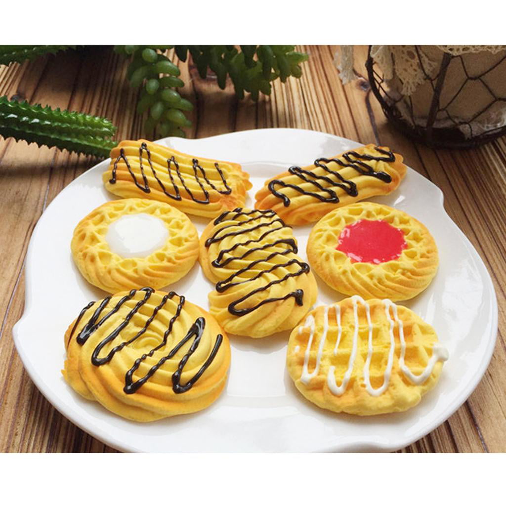 Artificial Cookie Chocolate Simulation Dessert Artificial Food Toy Decor 
