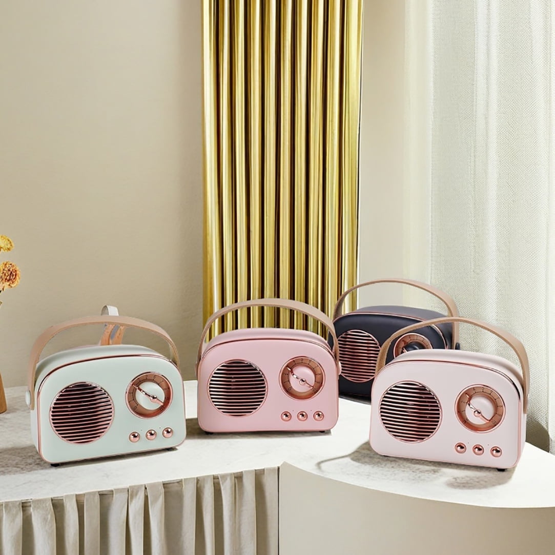 Retro T20 Bluetooth Speaker: TWS Stereo, 8H Battery, FM Radio, 5W HD Sound & Multi-Color – Vintage Style for Home/Outdoor