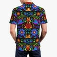 thumbnail image 3 of Balery Colorful Floral Printed Men’s Short Sleeve Polo Shirt, Midweight Men's Shirt,Golf Polo shirts -3X-Large, 3 of 8