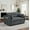 Gray#2, variant on Full Size Rustic Sofas, Sienna Tufted Convertible Sleeper Sofa, Gray Modern Sofas,Polyester Leather Sofas, Furniture Primary Living Space Sofas
