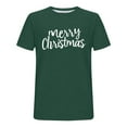 thumbnail image 3 of Mens Merry Christmas Short Sleeve T-Shirt Shirt Classic Fit Crew Neck, 3 of 4