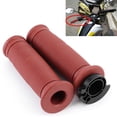thumbnail image 5 of 2 uds. Manillar de acelerador de goma vintage de 7/8 pulgadas, mango antideslizante para motocicleta, apto para Honda (marrón), 5 of 5