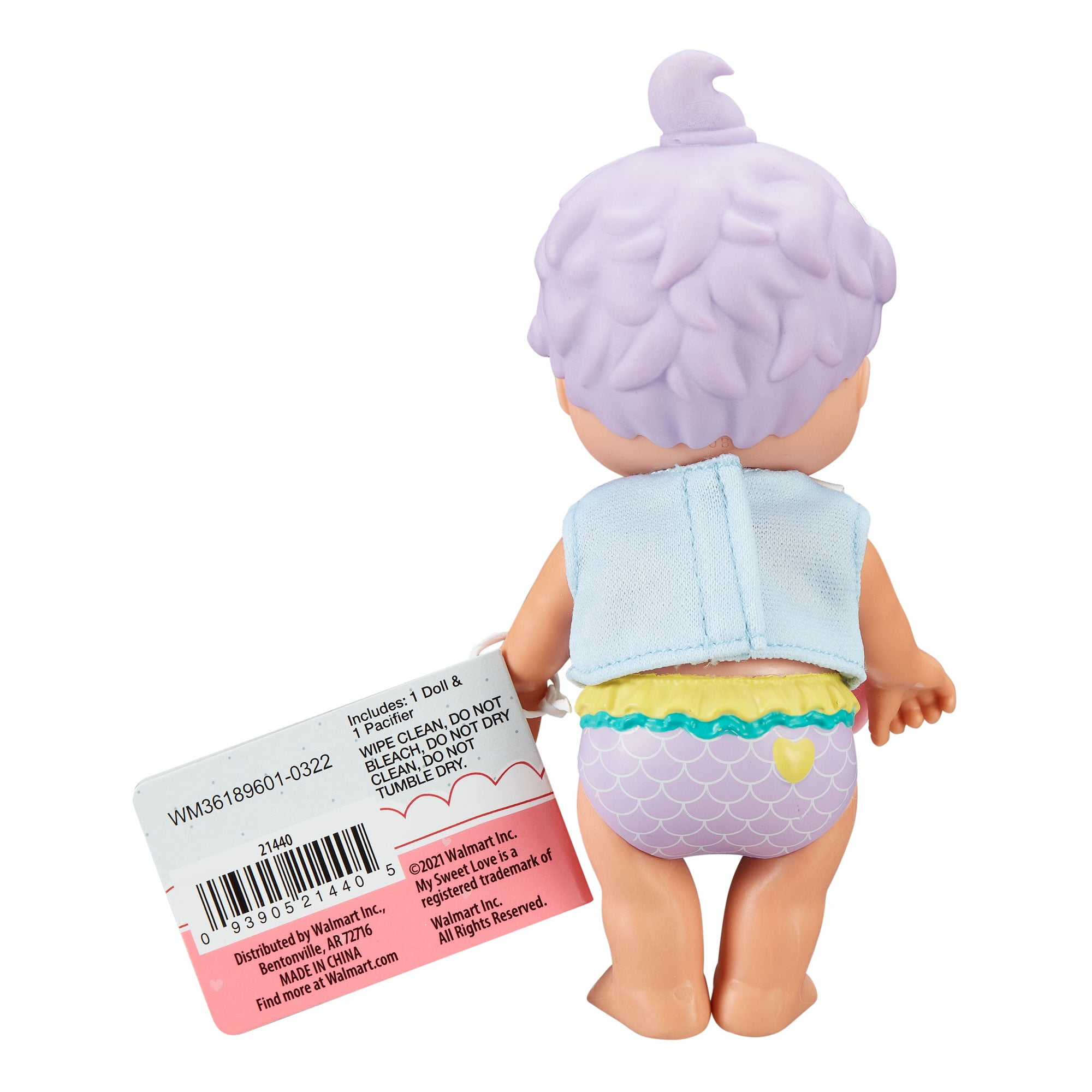 My Sweet Baby Poupée à breloques tenue magique changeant de couleur Violet