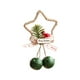 thumbnail image 2 of Adornos navideños de campana de hierro, campanas de pentagrama navideñas, colgante para pared, colgante para puerta, colgante para árbol de Navidad, campanas de lazo navideñas, decoración de Halloween, 2 of 6