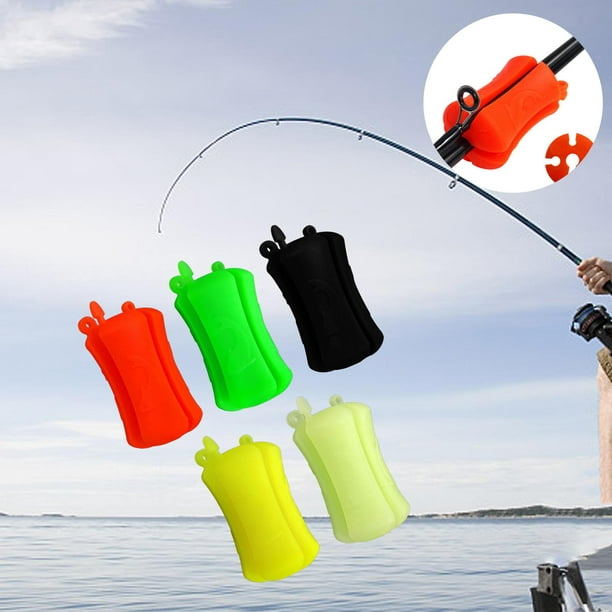 5 Pieces Fishing Rod Balls Protective Fishing Pole Clip Lightweight  Flexible Practical Rod Puller Fishing Accessories for Outdoor Fishing 
