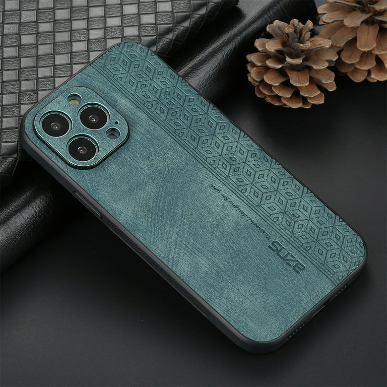 TECH CIRCLE Case for Apple iPhone 14 Pro Max (2022) 6.7 All-inclusive Lens  Protection [Anti-slip] Slim PU Leather Soft TPU Back Vintage Cover [Support  Wireless Charging] for iPhone 14 Pro Max, Green 