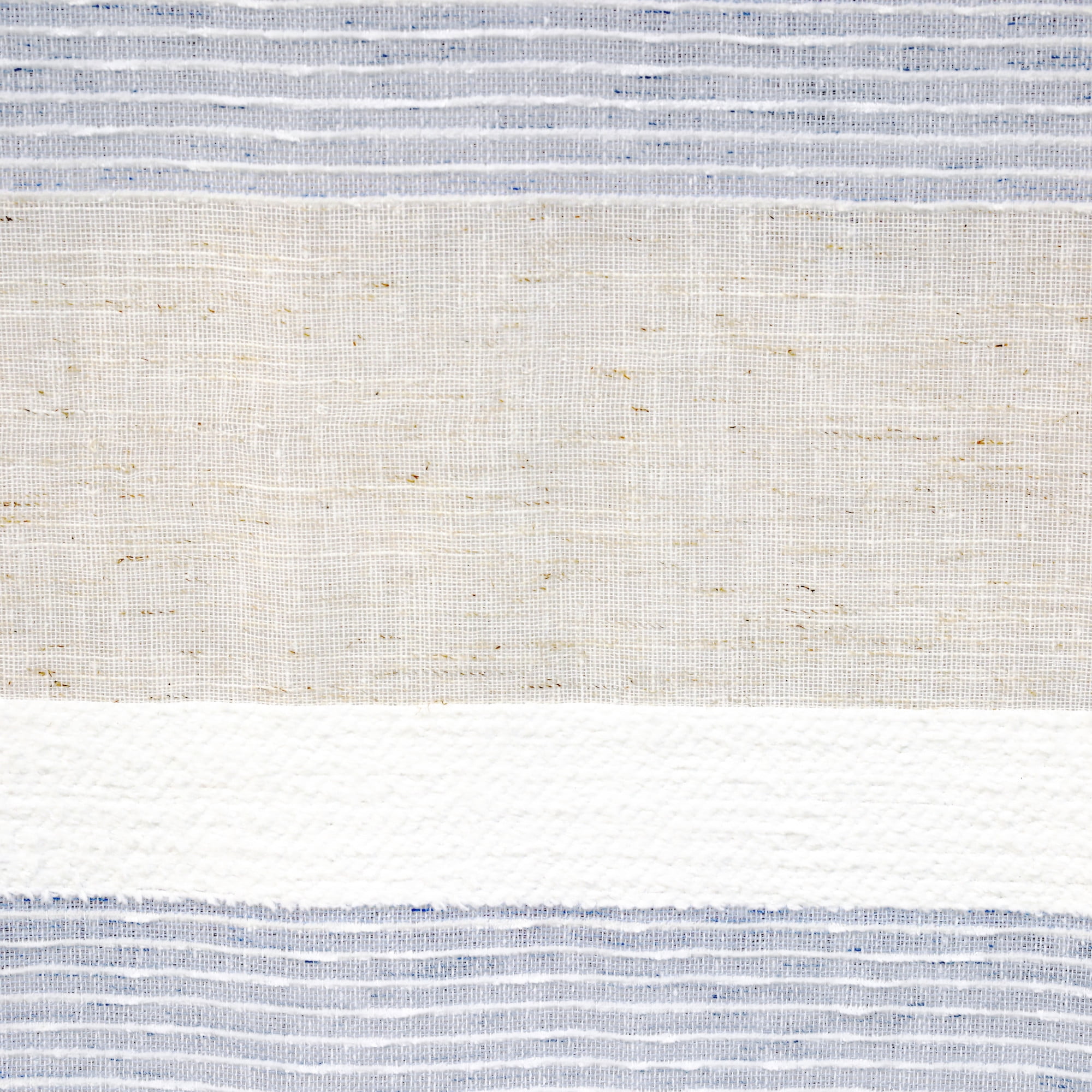 Loft Living Nevis Light Filtering Dual Header Indoor Curtain 52 x 63 in Blue