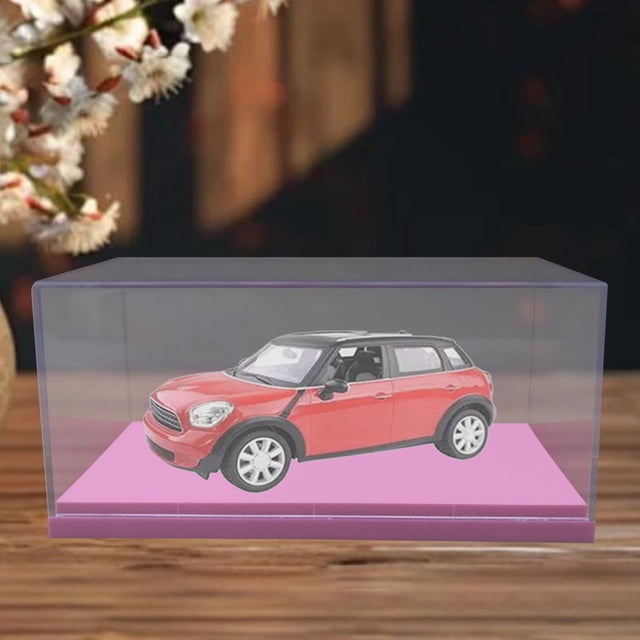 Exhibición de Modelos de Automóviles a Escala 1:64 perfecl Soporte de Exhibición Organizador Apilable Rosa