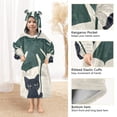 thumbnail image 3 of FORMRS Wearable Blanket Hoodie with Sleeves for Kids Cozy Flannel Sweatshirt, Black Cat Plants, 3 of 7
