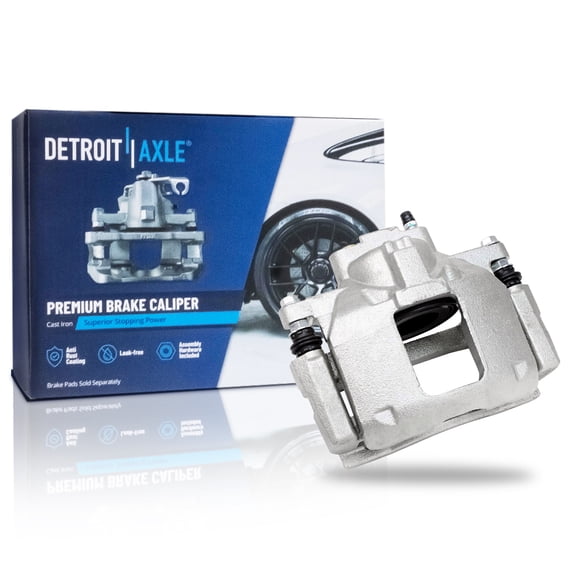 Detroit Axle - Front Left Brake Caliper with Bracket Replacement for Chrysler Town & Country Dodge Grand Caravan Journey Volkswagen Routan Ram C/V