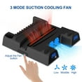 thumbnail image 4 of PS5 Stand with 2 Cooling Fan,  PS5 Controller Charging Station with Games Storage, Accessories Vertical Stand for Playstation 5 Disc & Digital Editions, 4 of 9