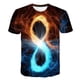 thumbnail image 1 of Flame 2023 nuevas camisetas de moda ropa de verano ropa informal de dibujos animados para niños camisetas de manga corta con cuello redondo 1-14 años Old8T Gao Jinjia LED, 1 of 2