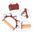 thumbnail image 4 of 6pc Bell Percussion Instrument Five Bell Leather Hand Bell Bracelet Bell, 4 of 5